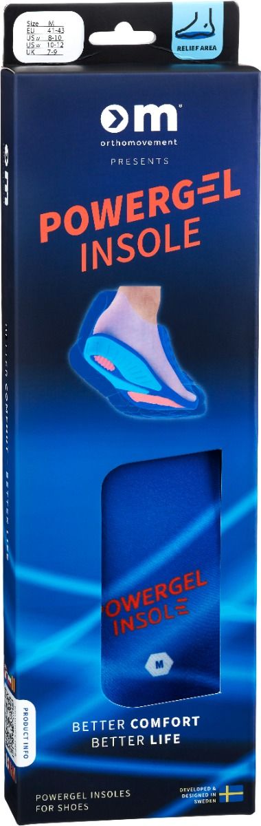 The Active Brands Group Scandinavia AB Ortho Movement Powergel Insole M 2 st