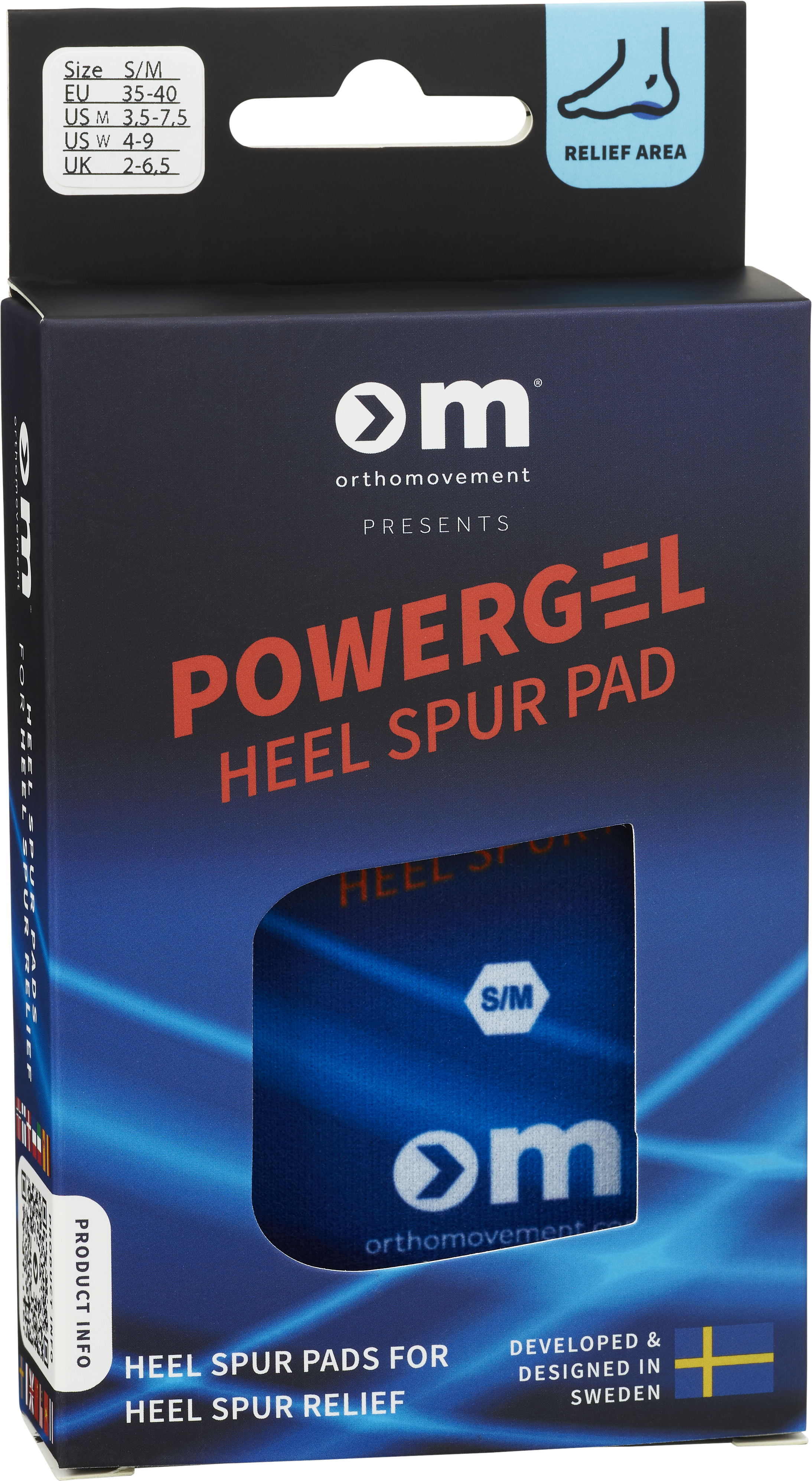 The Active Brands Group Scandinavia AB Powergel heel spur pad S/M 2 st