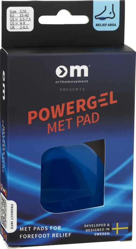 Ortho Movement Powergel Met Pad – S/M 1 st
