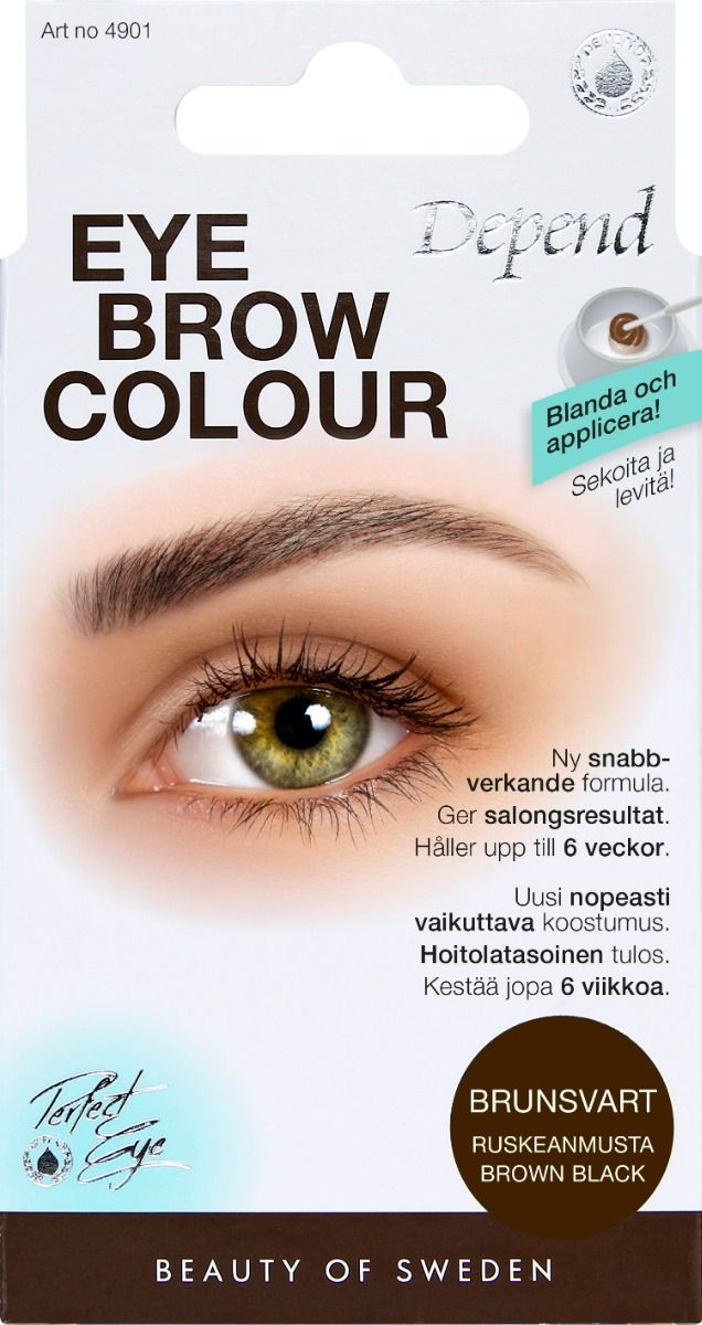 Depend Cosmetic Eyebrow Colour Brown Black 1 st