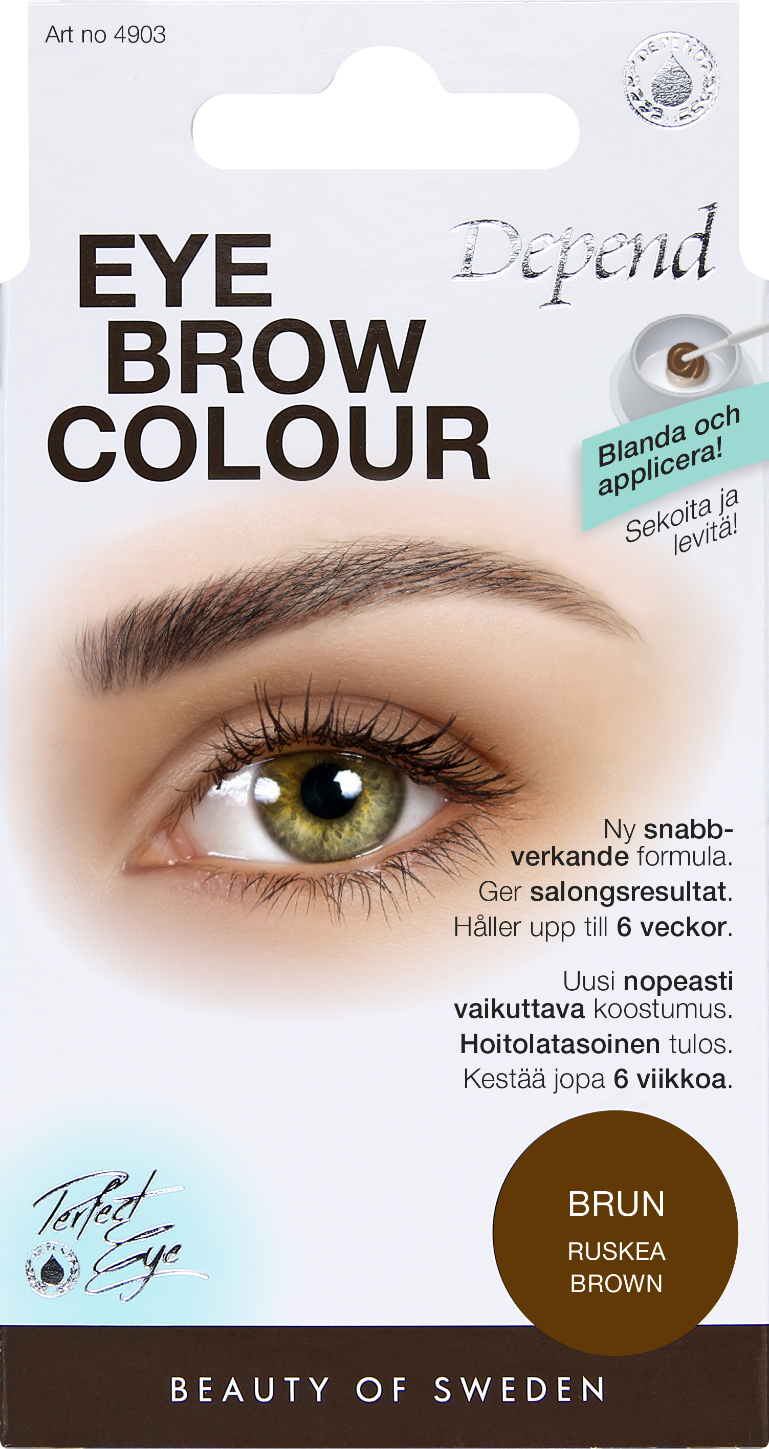 Depend Cosmetic AB Depend PE Eyebrow colour Brown 1 st