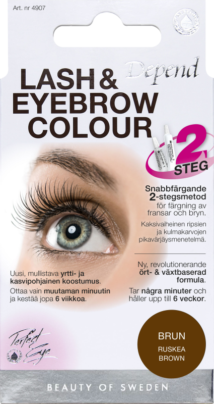 Depend PE Lash/eyebrow col. Brown 1 st