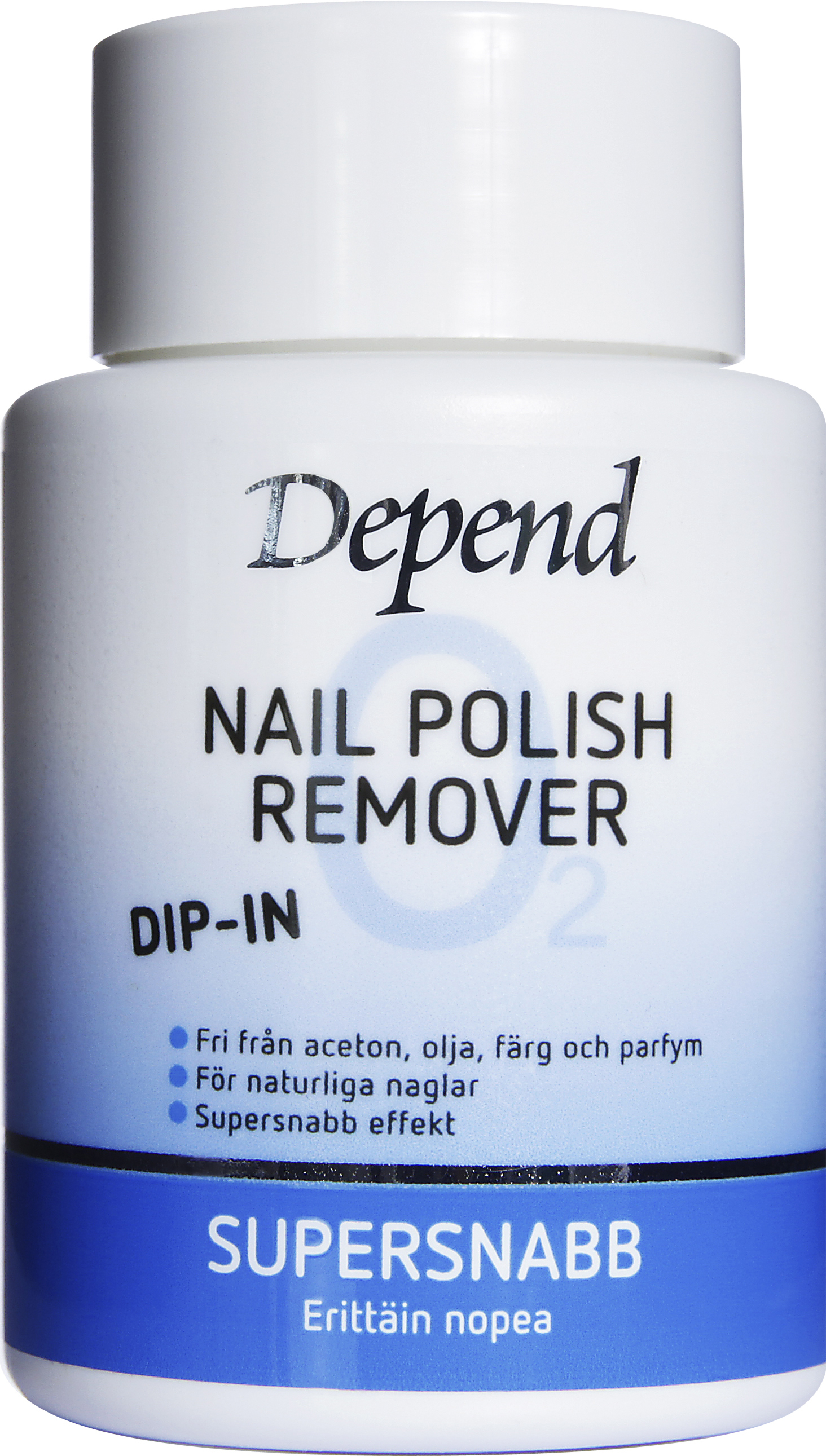 Depend Dipremover nagellacksremover blå 75 ml