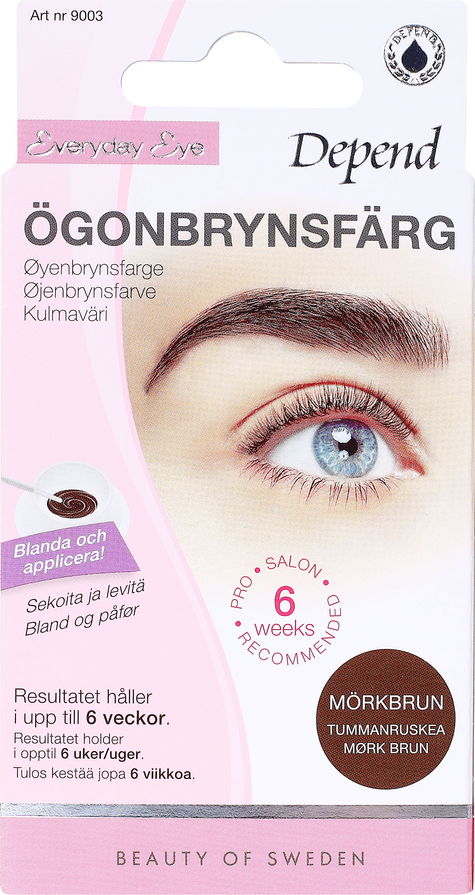 Depend Cosmetic AB Depend Ögonbrynsfärg Mörkbrun 1 st