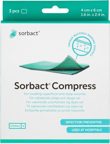 Sorbact Compress 4 x 6 cm