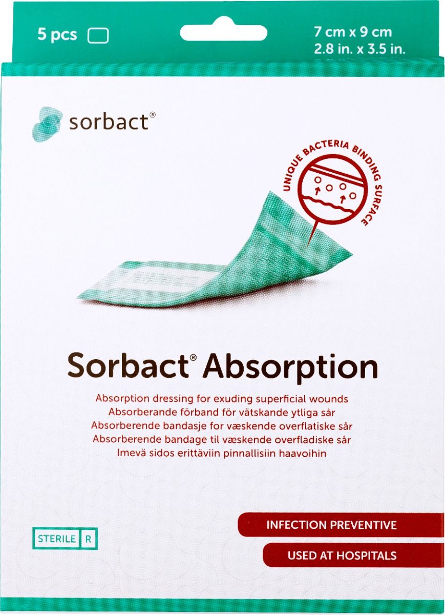 Abigo Medical AB Sorbact Absorption 7 x 9 cm 5 st