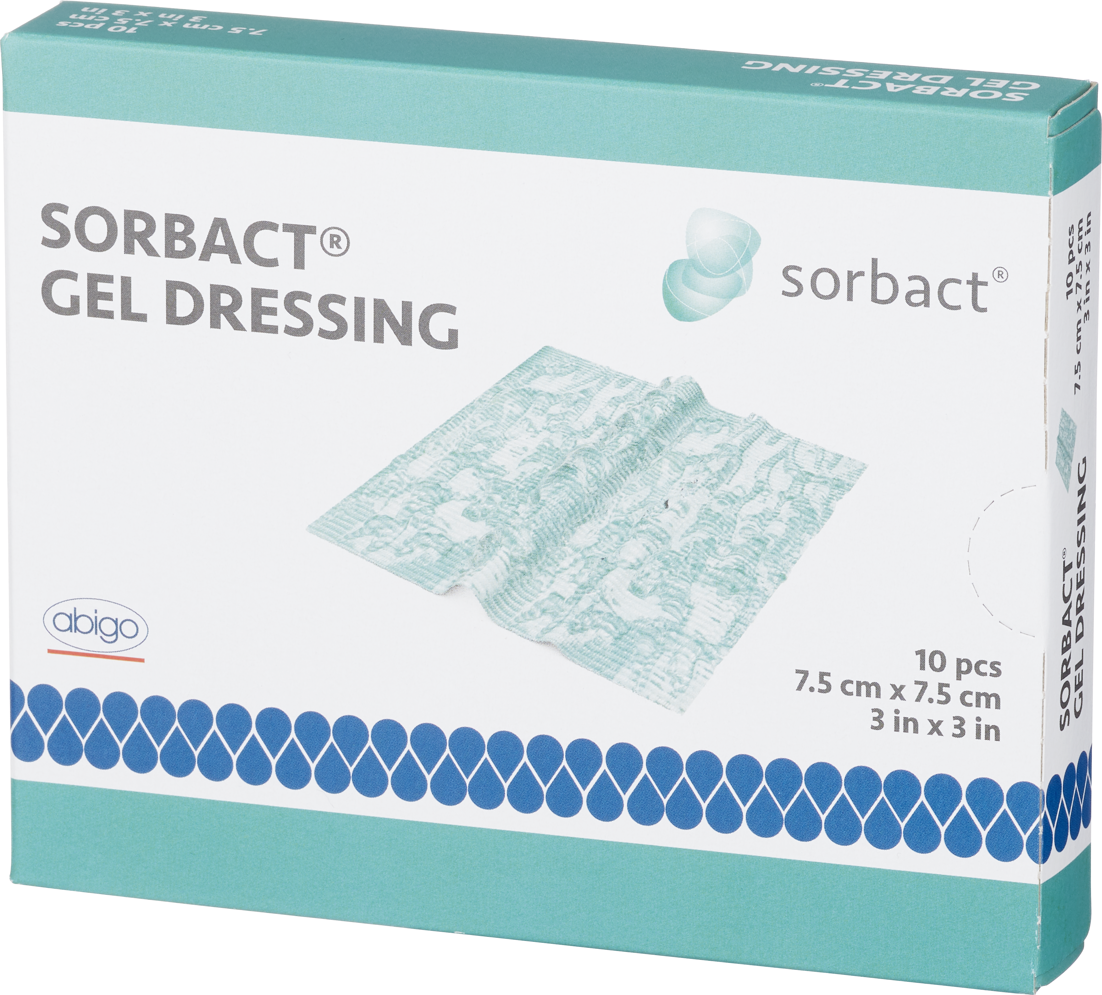 Sorbact Gel Dressing 7,5×7,5 cm Gelförband 10 st