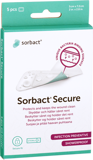 Sorbact Secure 5 x 7,2 cm
