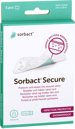 Sorbact Secure 5 x 7,2 cm