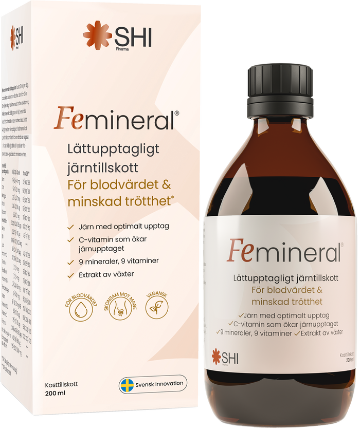 Femineral - lättupptagligt järntillskott