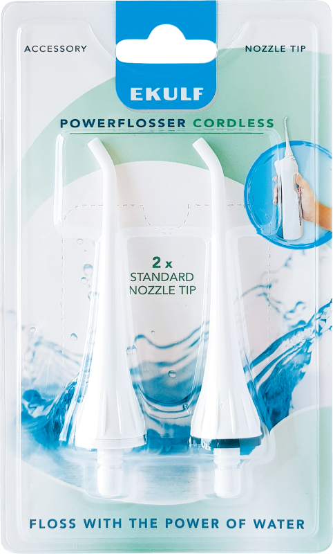 Ekulf PowerFlosser Cordless Standard Nozzle Tip 2 st