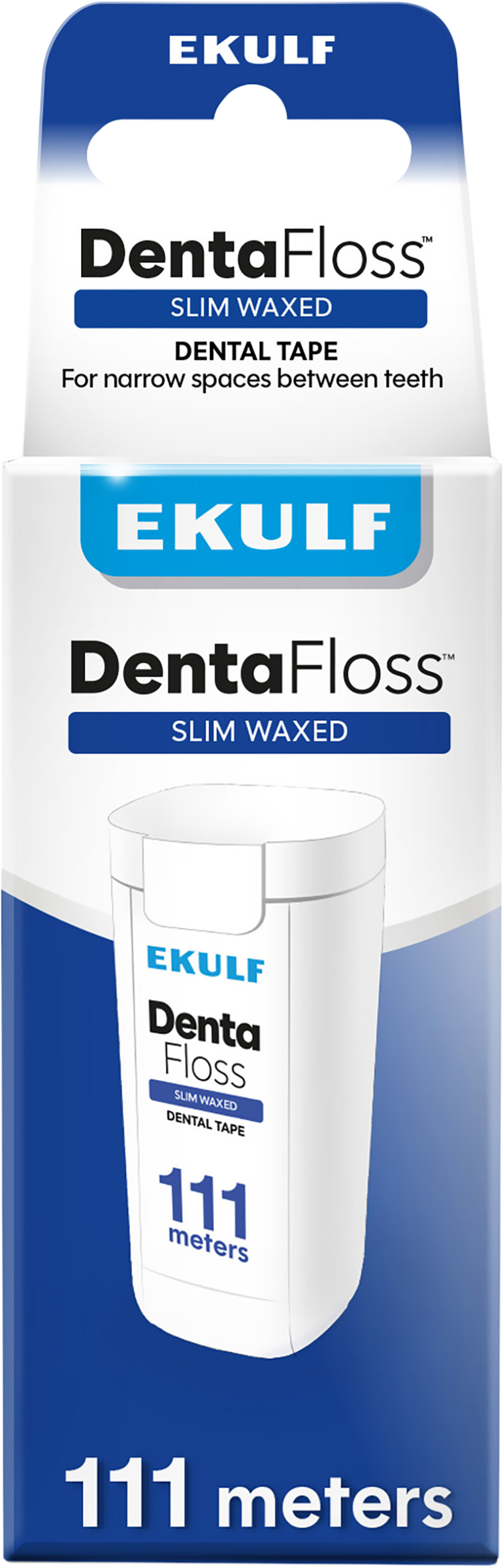 Ekulf dentafloss slim waxed 111 m