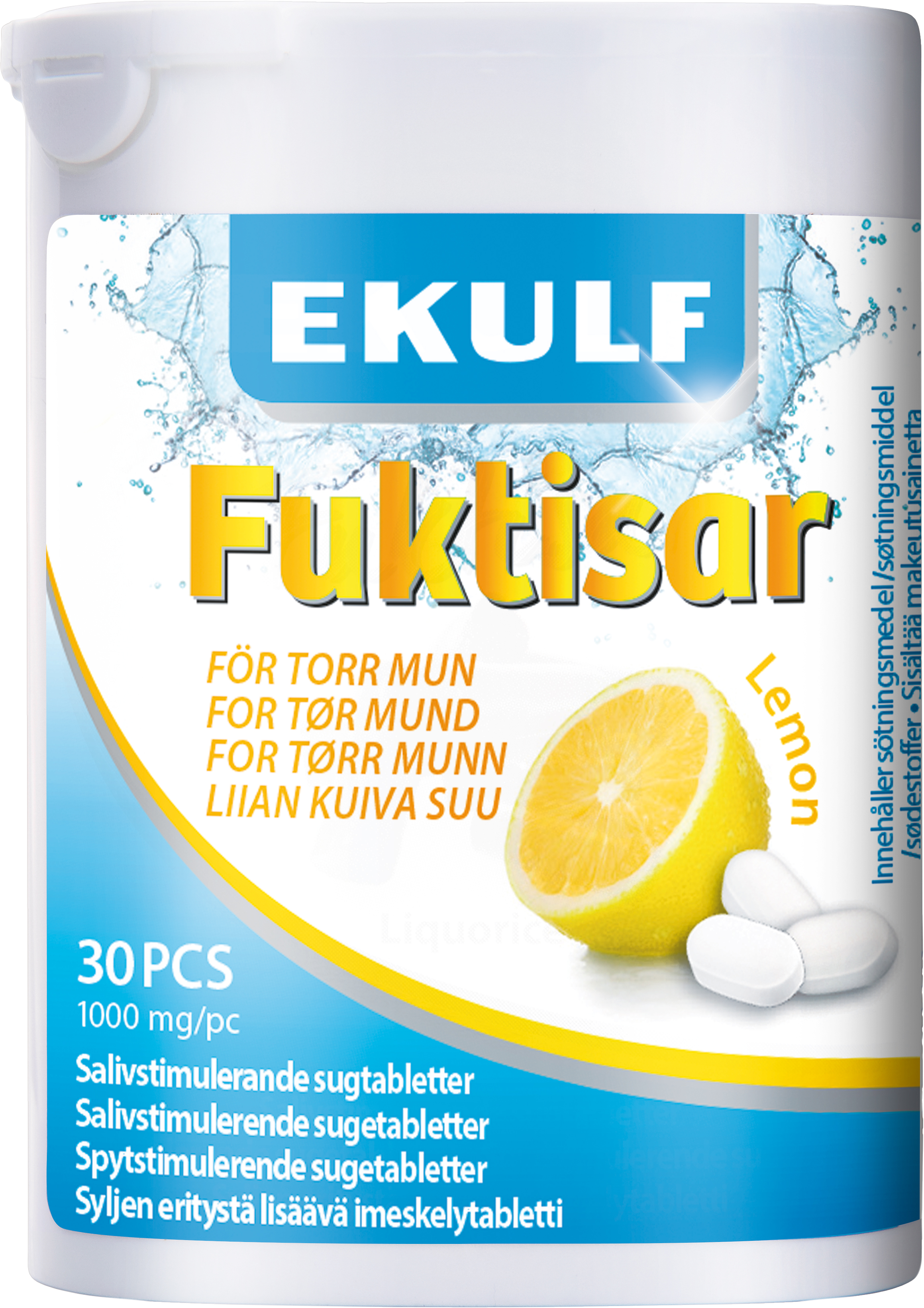 Ekulf AB Ekulf Fuktisar Lemon 30 st