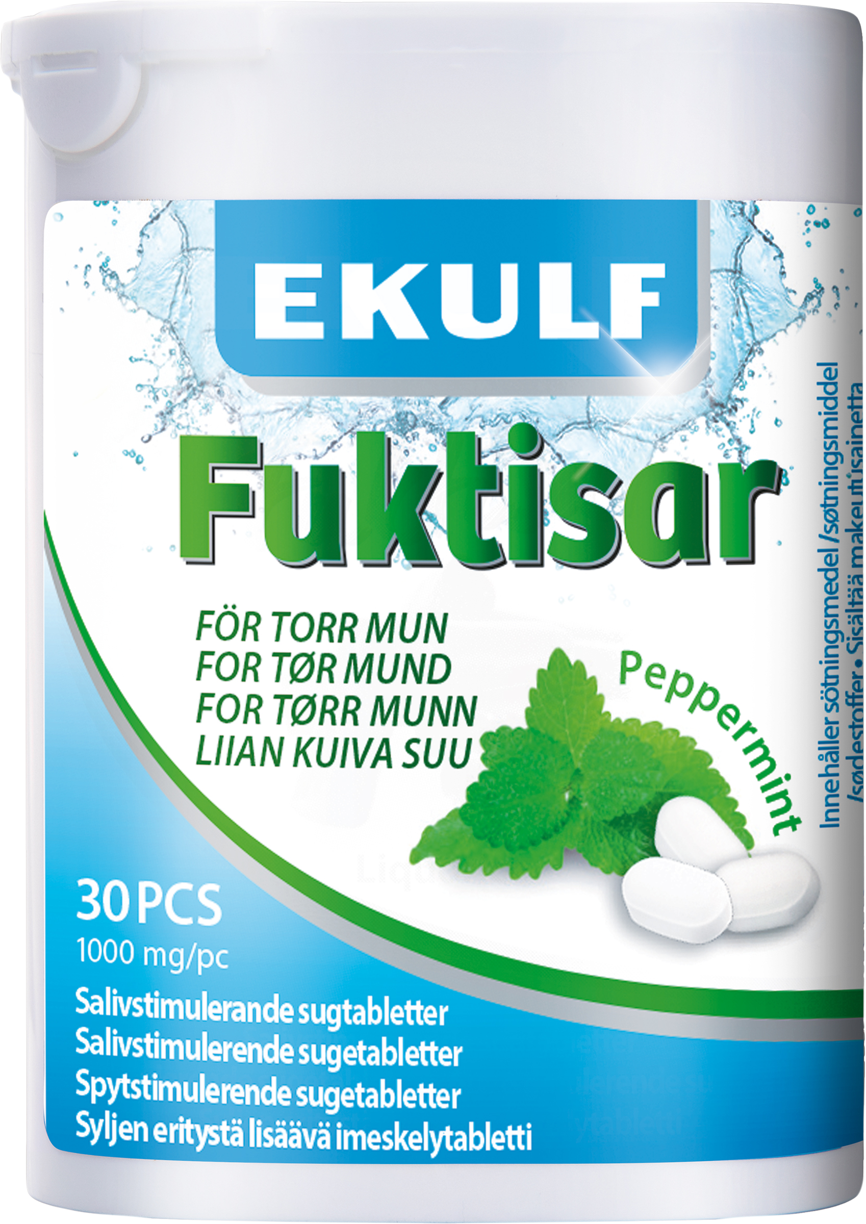 Ekulf AB Ekulf fuktisar peppermint 30 st