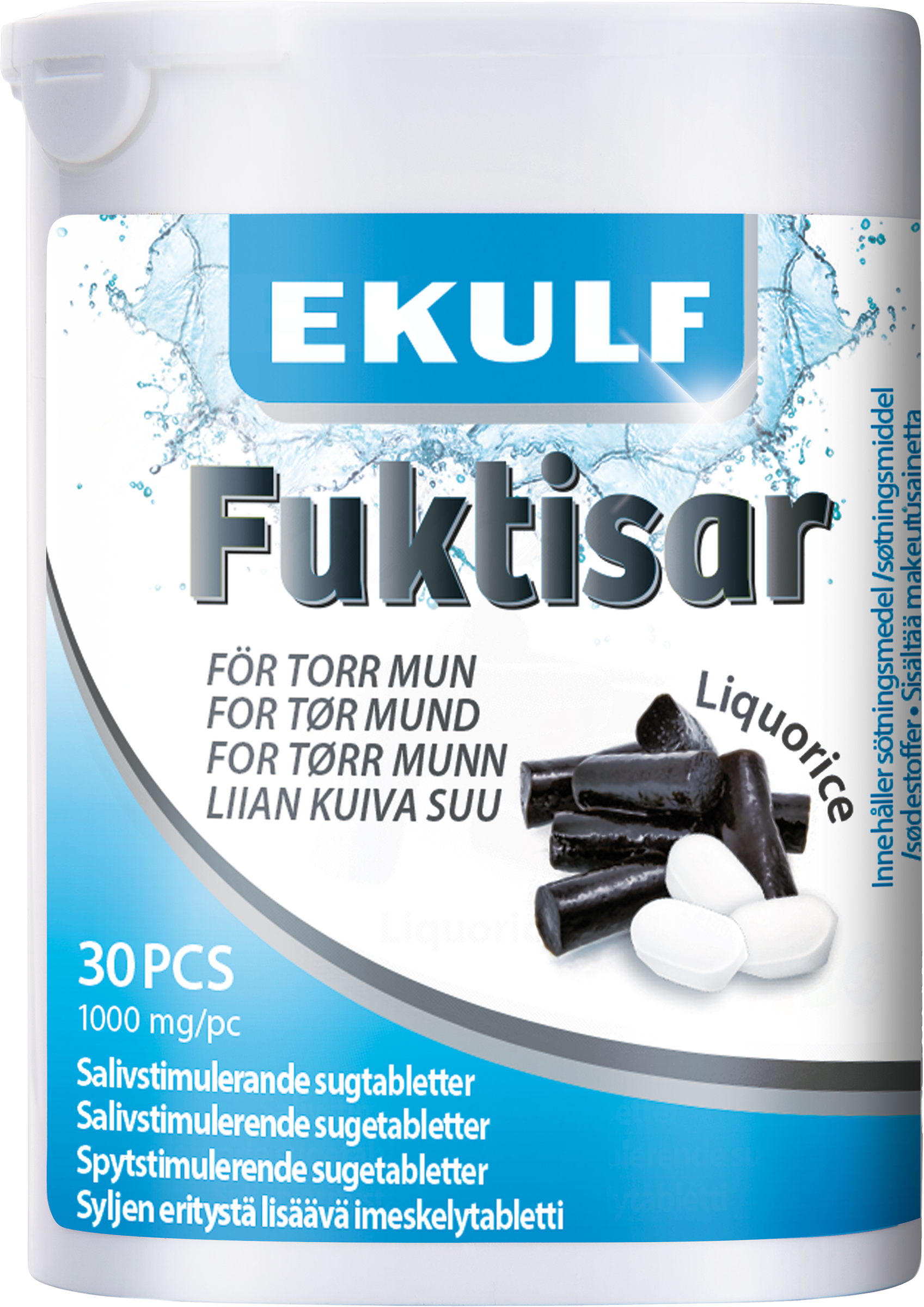 Ekulf AB Ekulf Fuktisar Liquorice 30 st