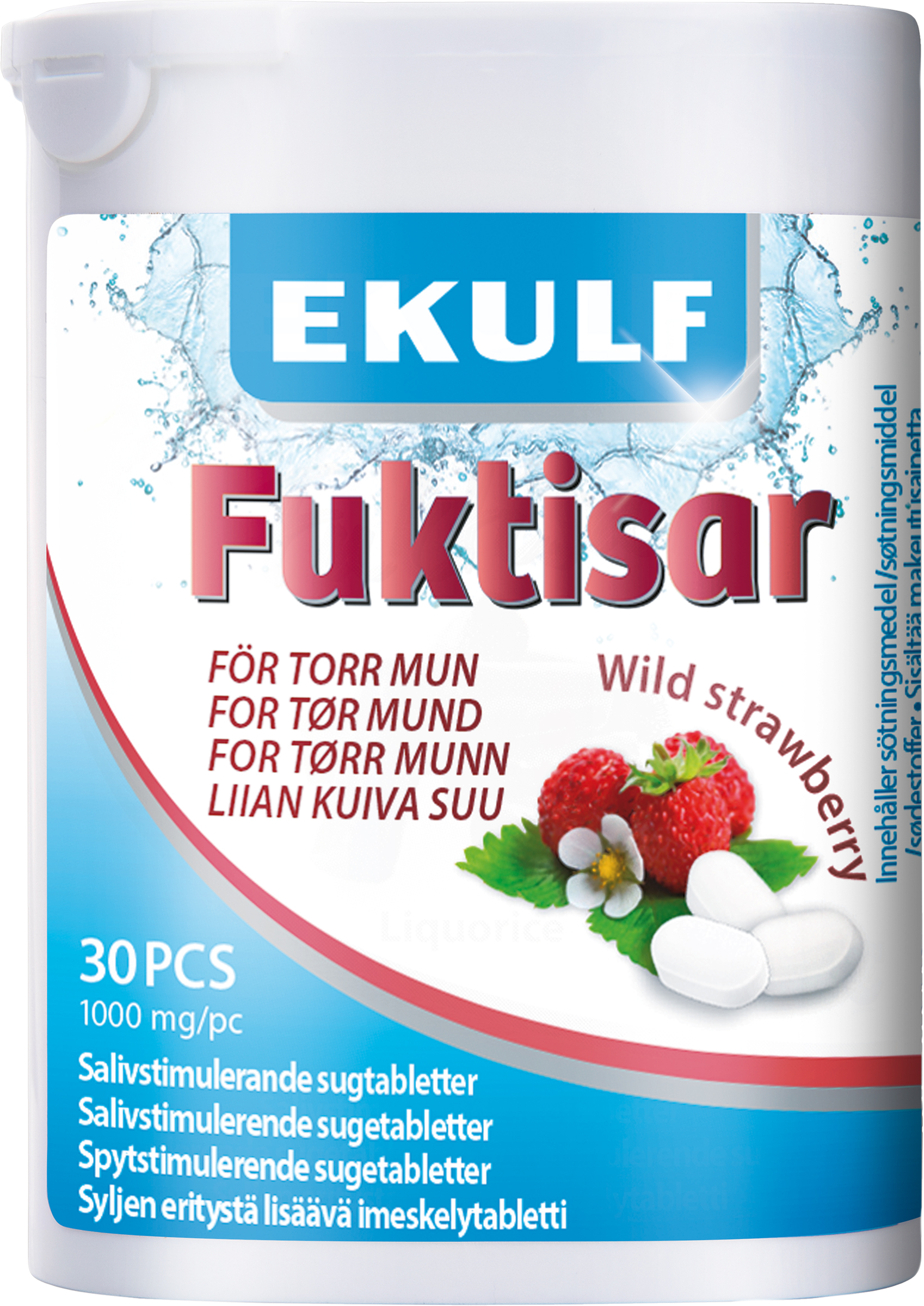 Ekulf AB Ekulf fuktisar wild strawberry 30 st