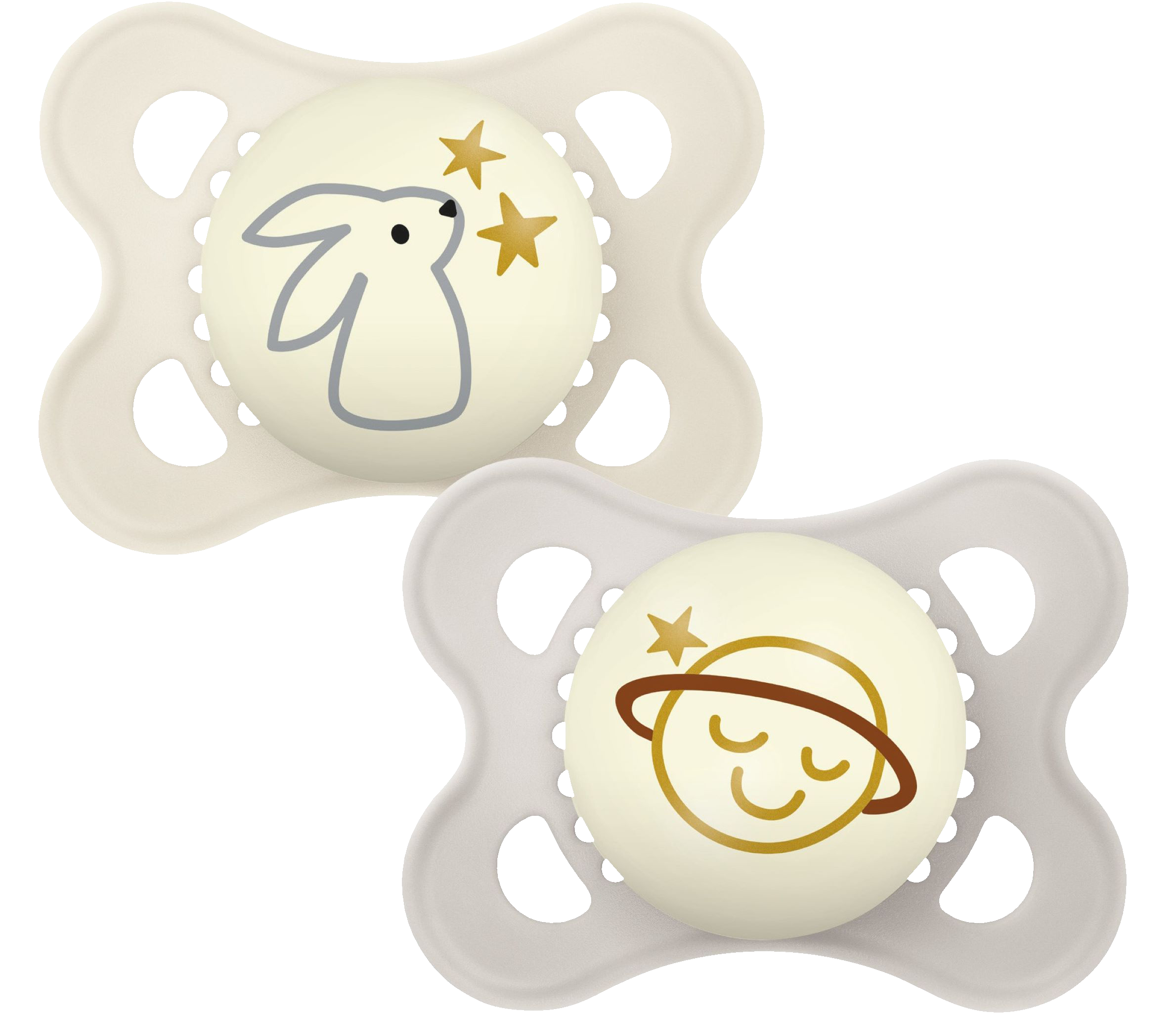 MAM Original Night napp 0-6 månader - blandade färger och mönster 2 st | Bebis och småbarn | Apoteka