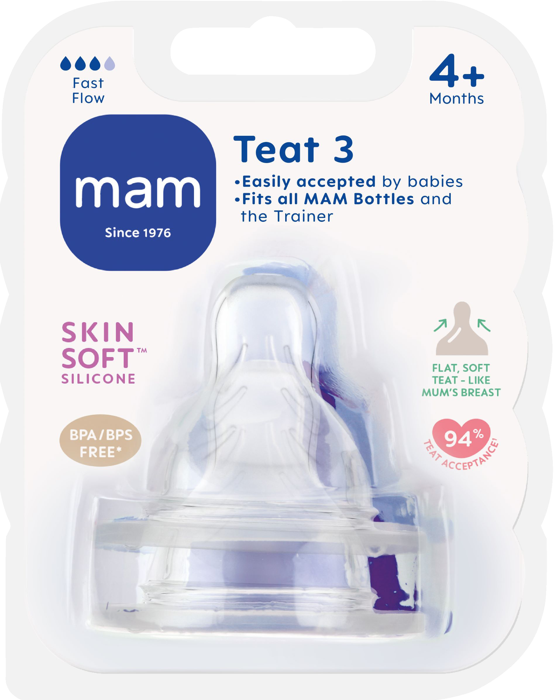 MAM Teat Dinapp stl 3 2 st