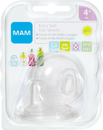 MAM Extra Soft Cup Spouts  2 st