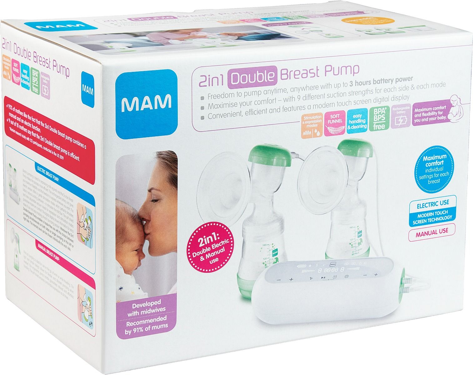 Bambino Mam AB Mam 2In1 Double Breast Pump 1 st