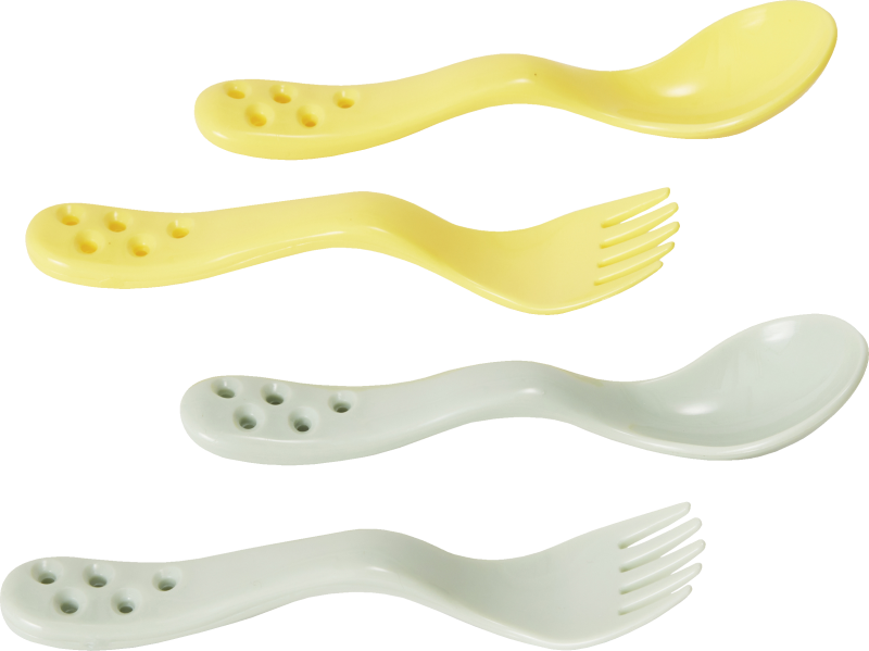 Bambino Little scooper! mint/apricot 2 st