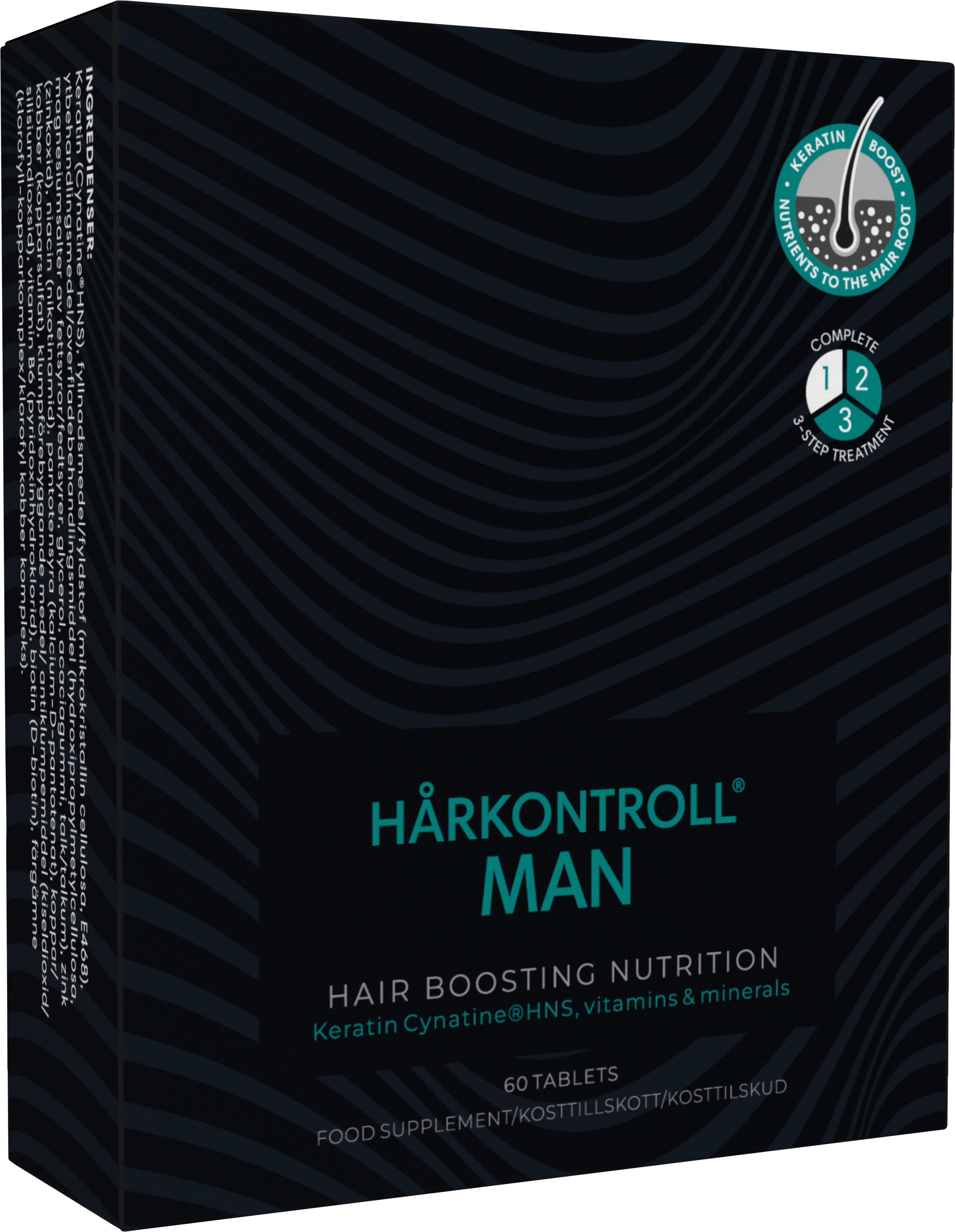 Hårkontroll Man Hair Boosting Nutrition 60 st