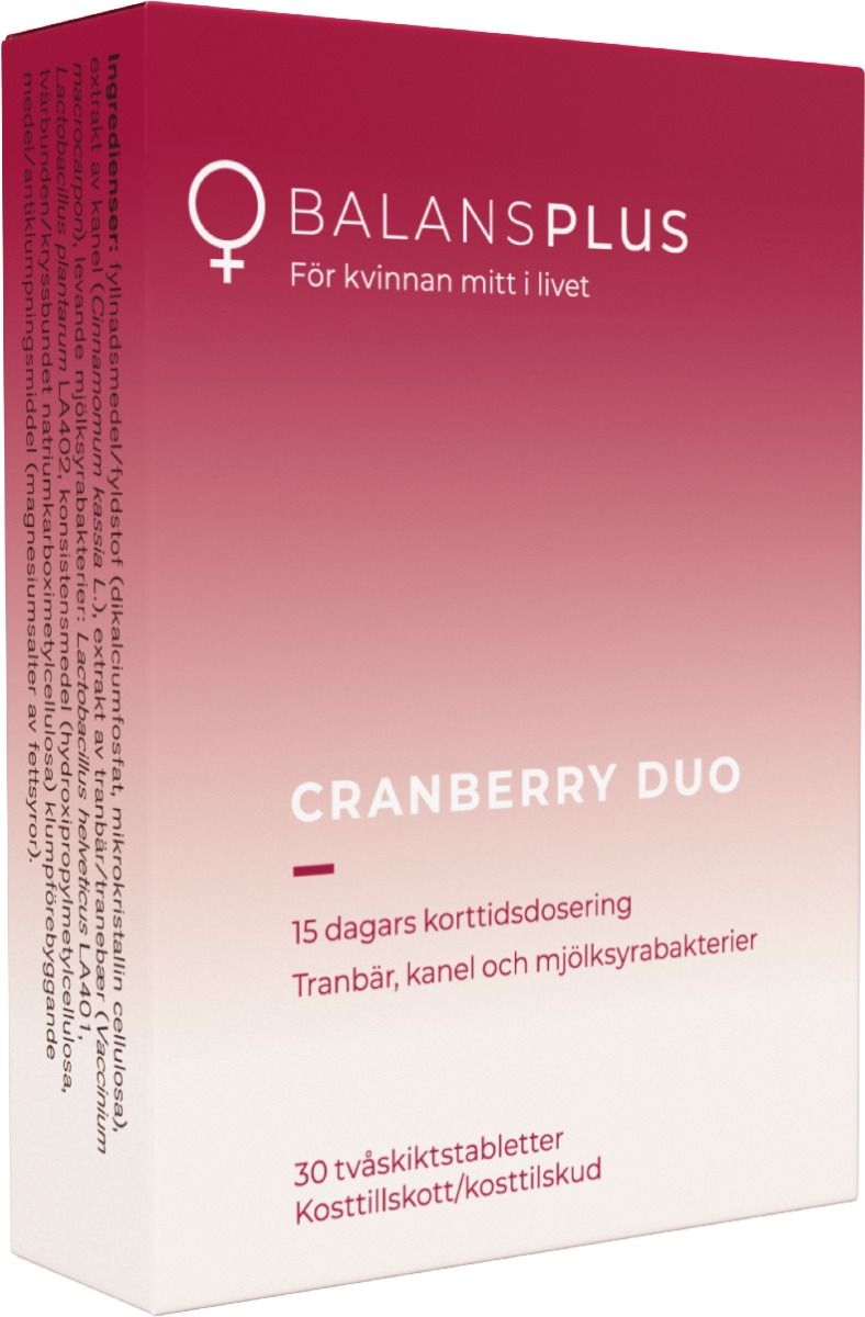 Baltex Natural AB Balans Plus Cranberry duo 30 st