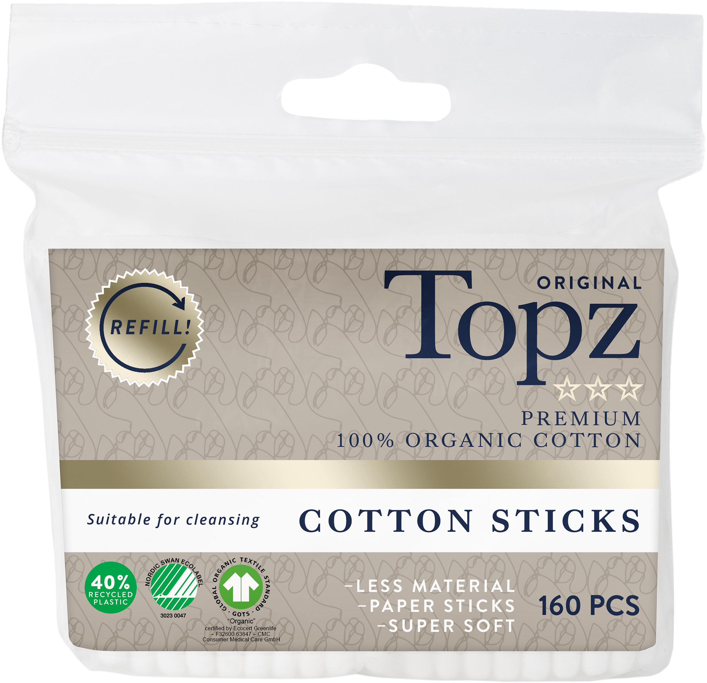 Rybrinks i Kungsbacka AB Topz Refill cotton sticks 160 st