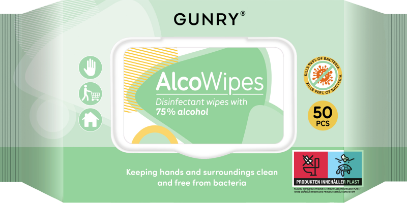 Gunry alcowipes 50 st