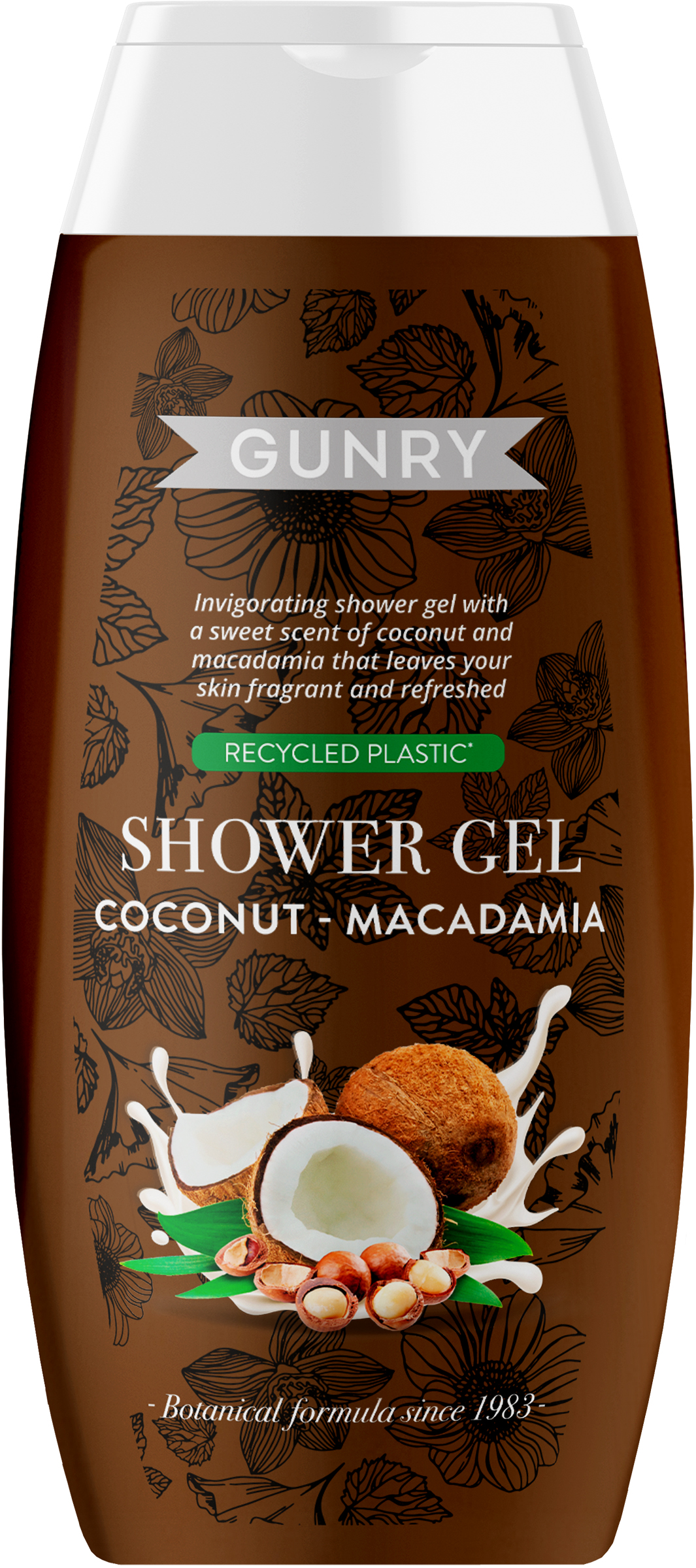 Gunry Shower gel fusion coconut macadamia 300 ml