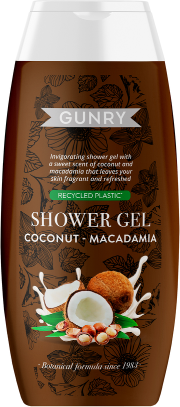 Gunry Shower gel fusion coconut macadamia