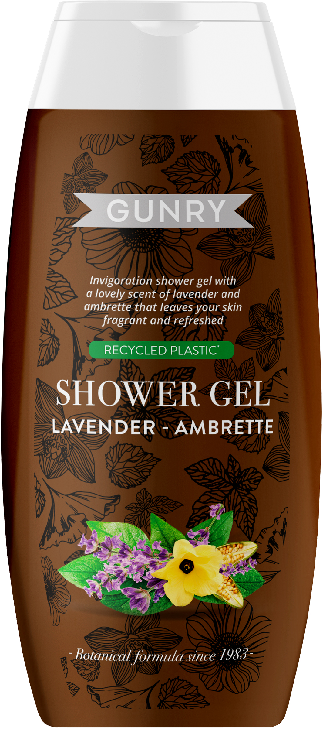 Gunry Shower gel fusion lavender ambrette 300 ml