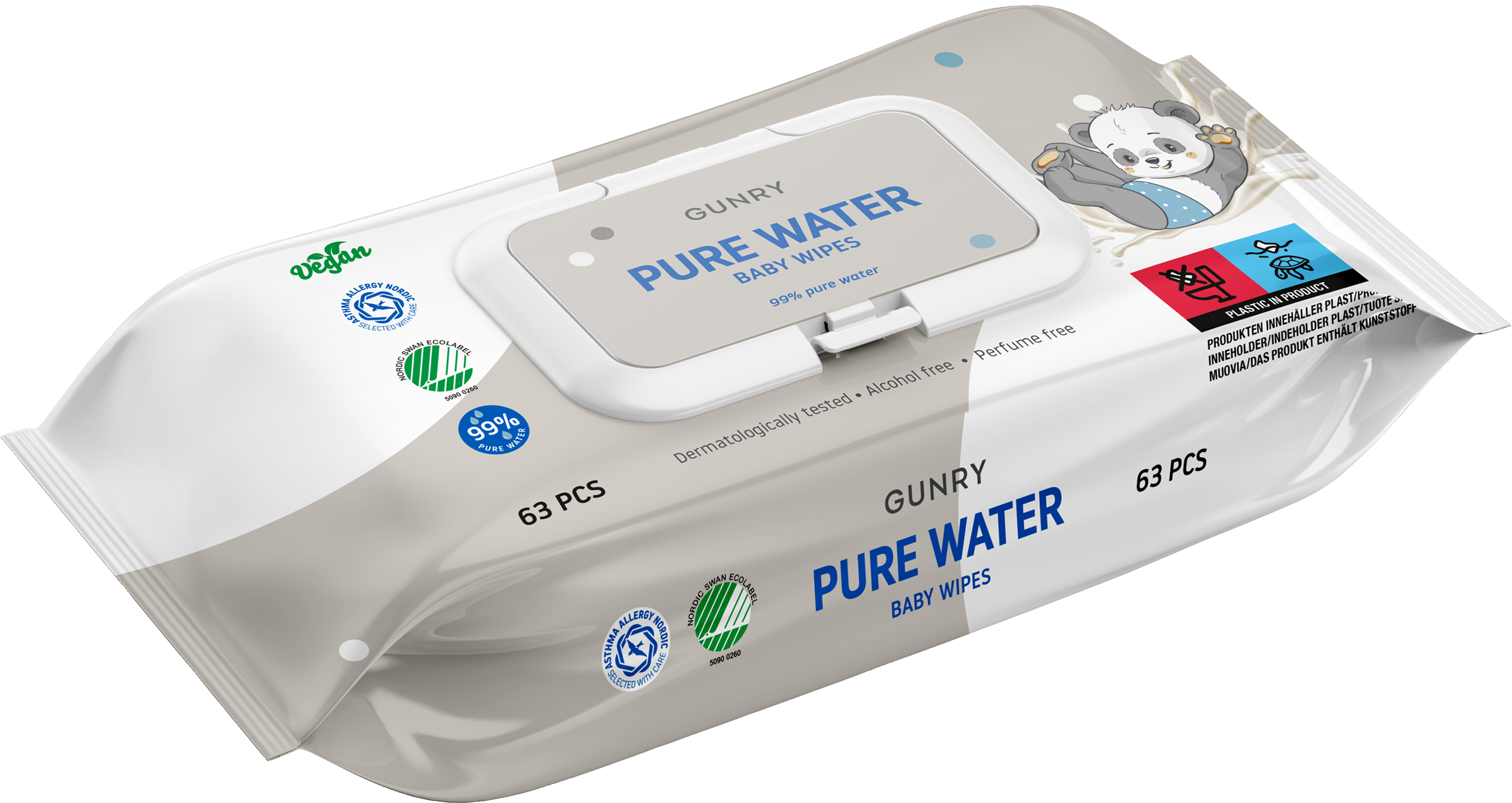 Gunry Baby Water Wipes 63 st | Bebis och småbarn | Apoteka