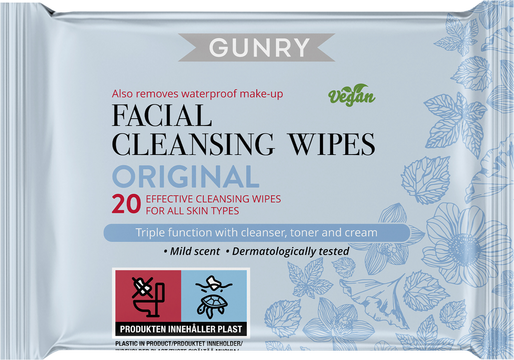 Gunry Facial cleansing wipes original
