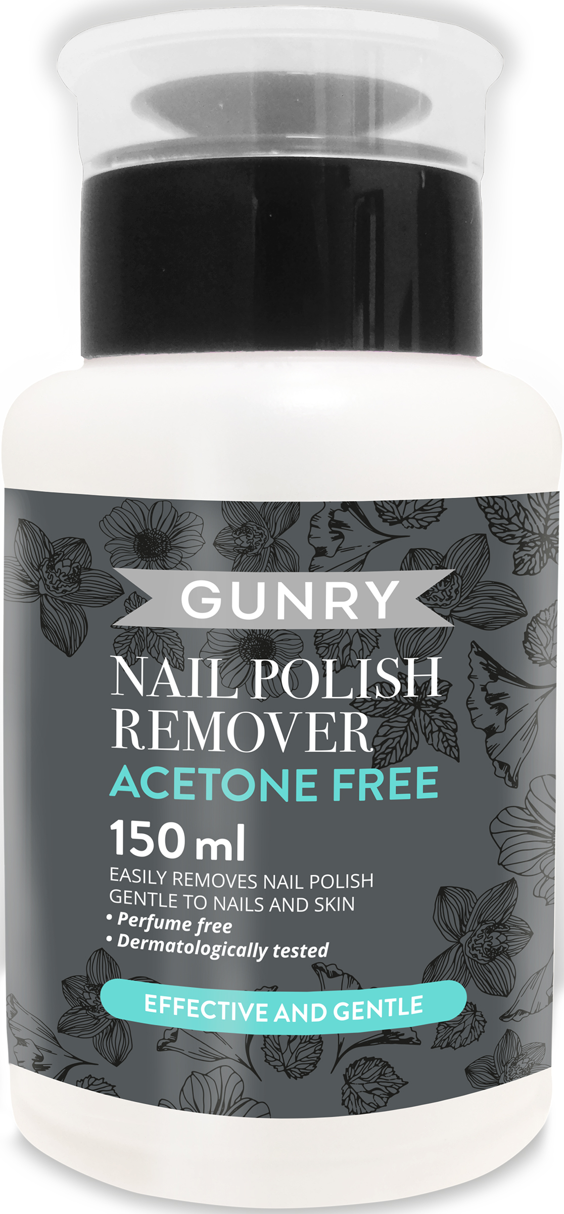 Gunry Nail polish remover pump acetone free 150 ml