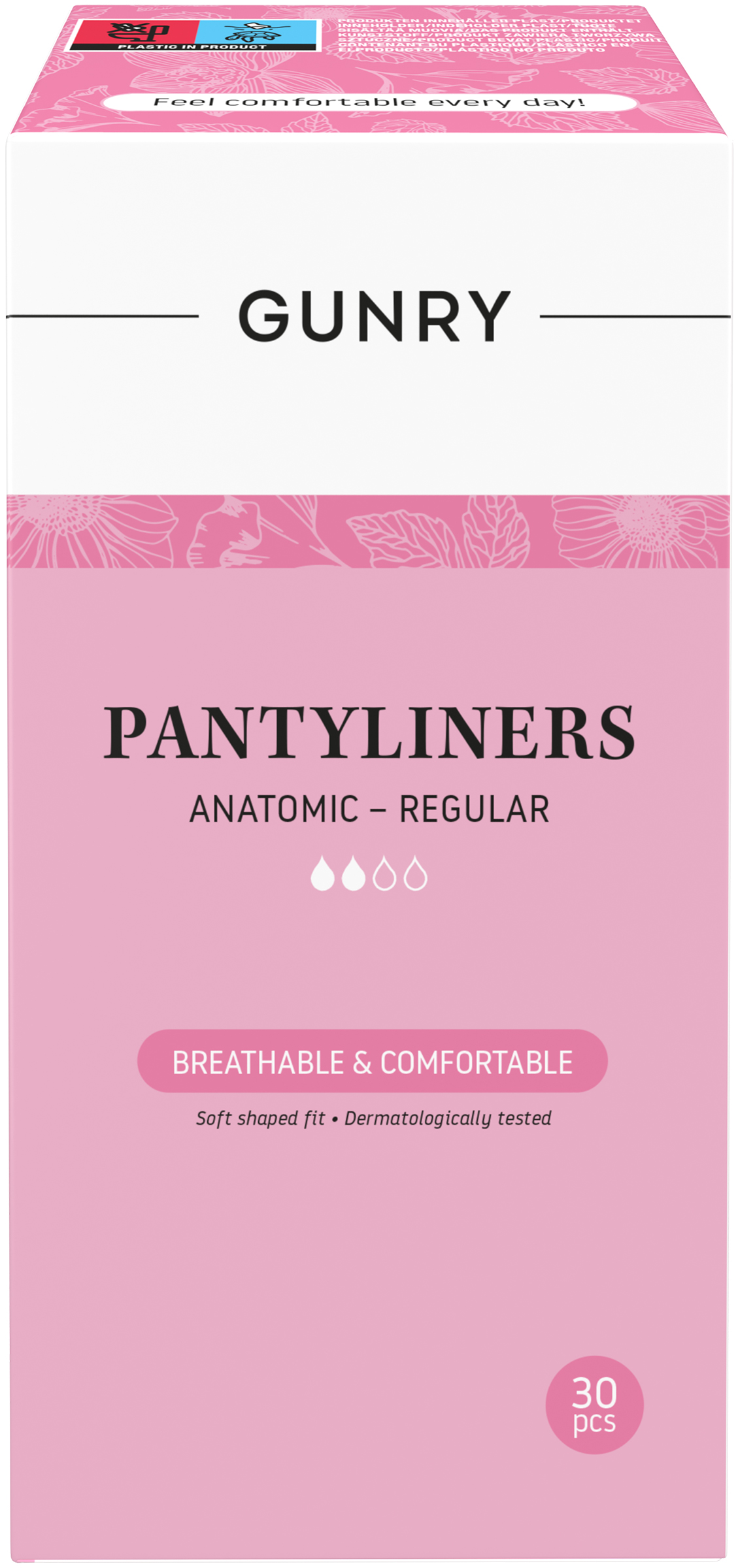 Gunry pantyliners anatomic 30 st