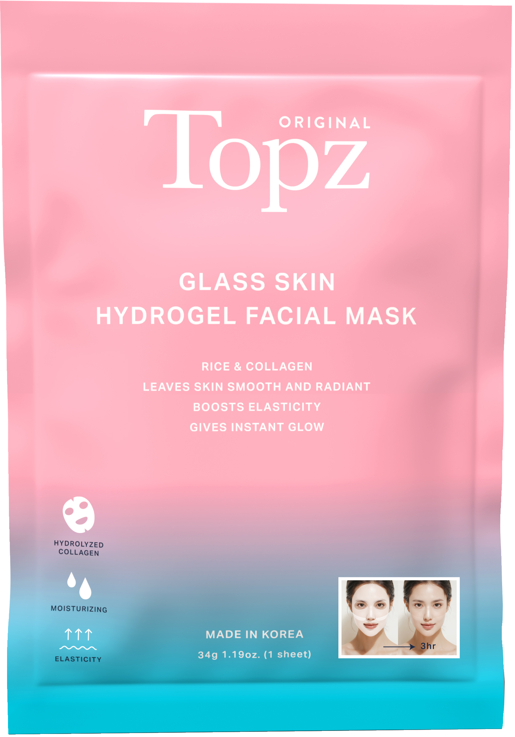 Topz daily hydrogel face mask