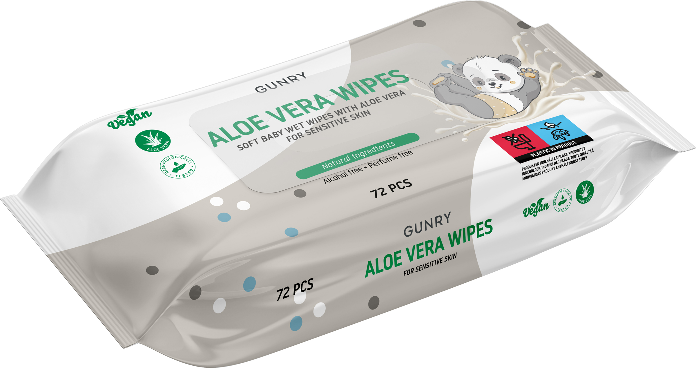 Gunry Baby tvättservetter aloe vera 72 st | Bebis och småbarn | Apoteka