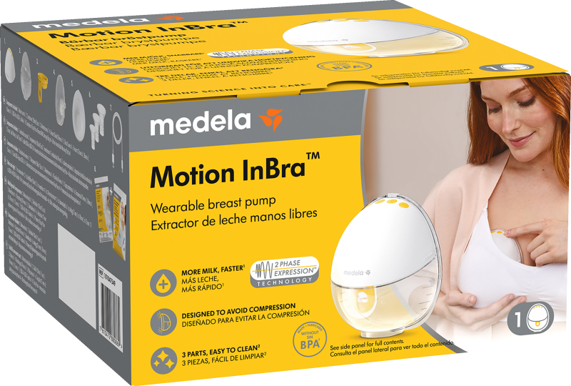 Medela -Motion InBra bärbar bröstpump enkel 1 st