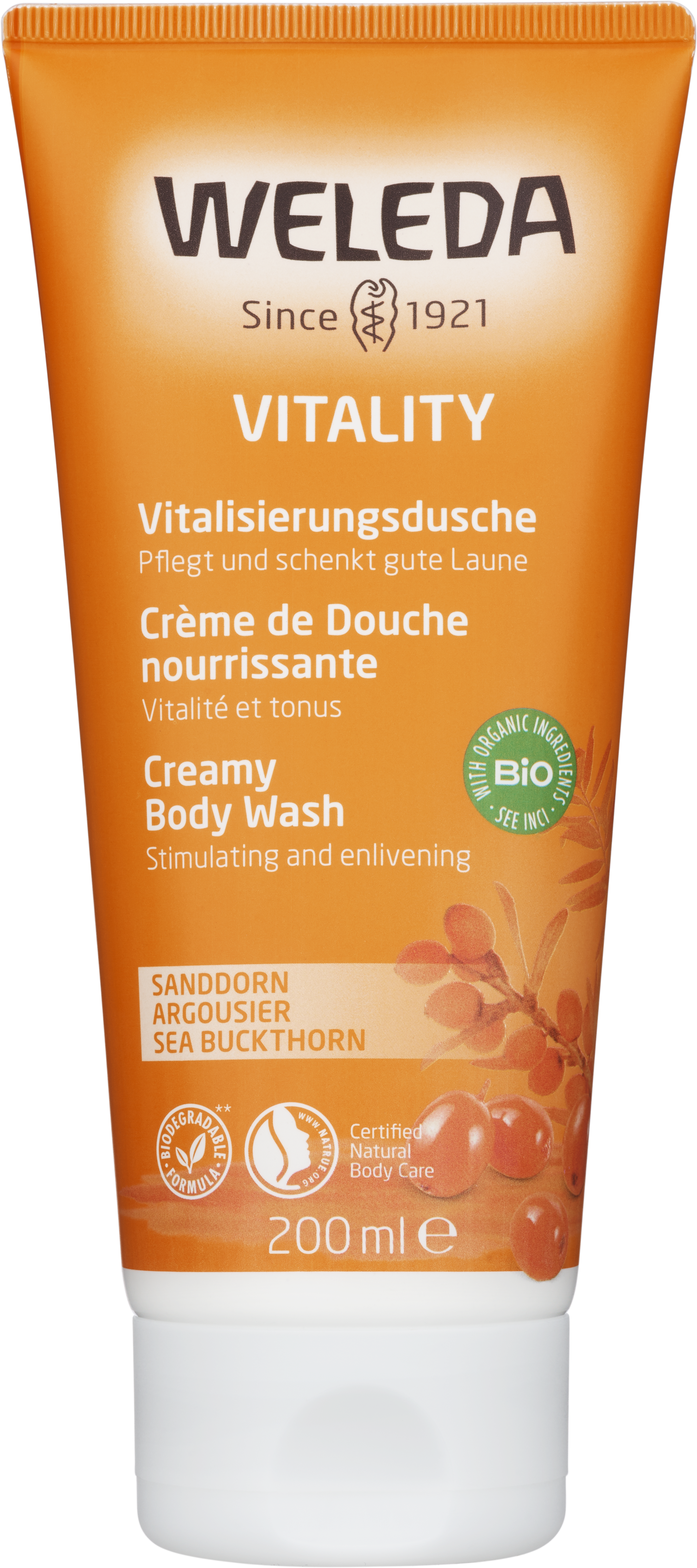 Weleda Sea Buckthorn Creamy Body Wash/Vitality 200 ml