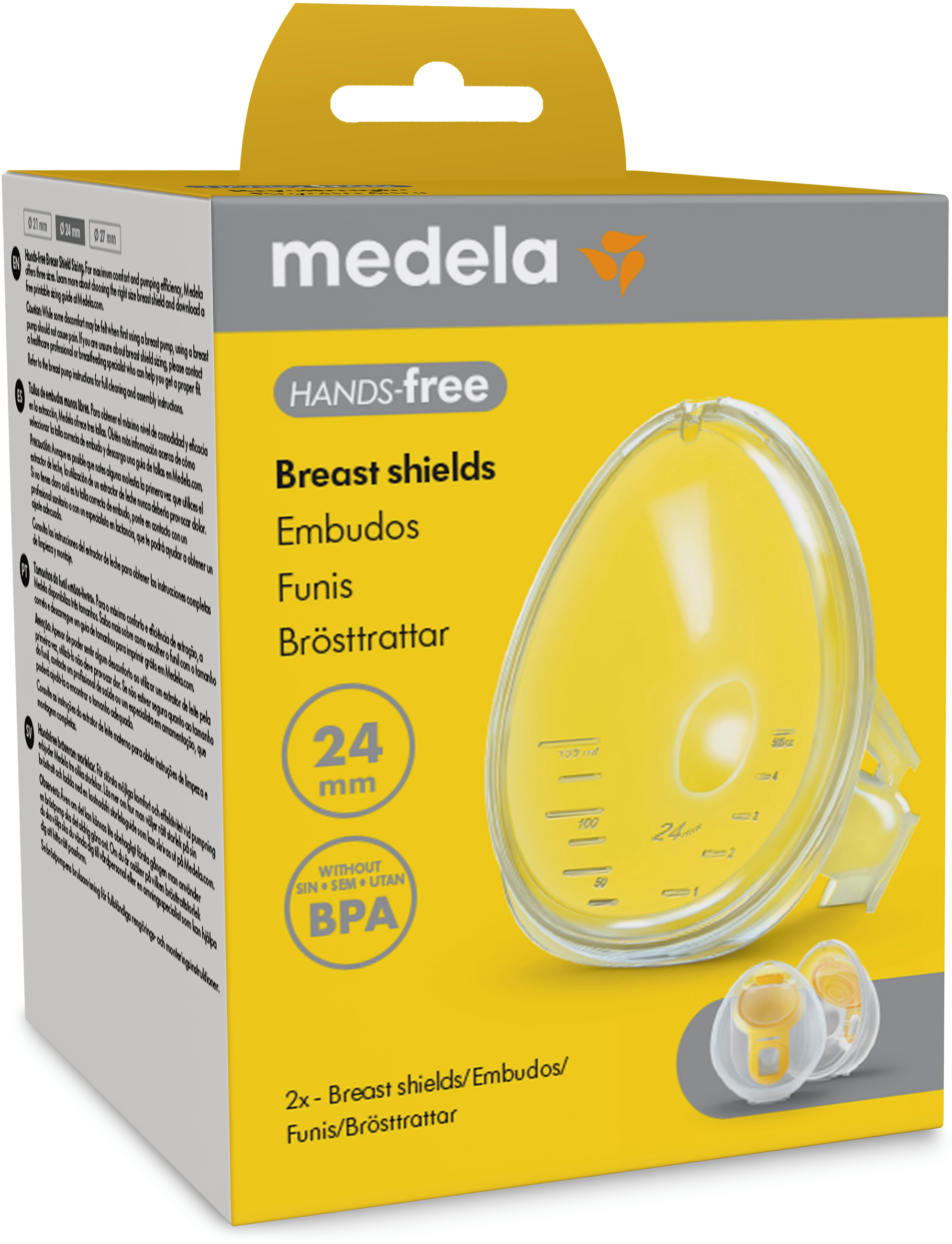 Medela Hands-free brösttratt 24 mm 2 st
