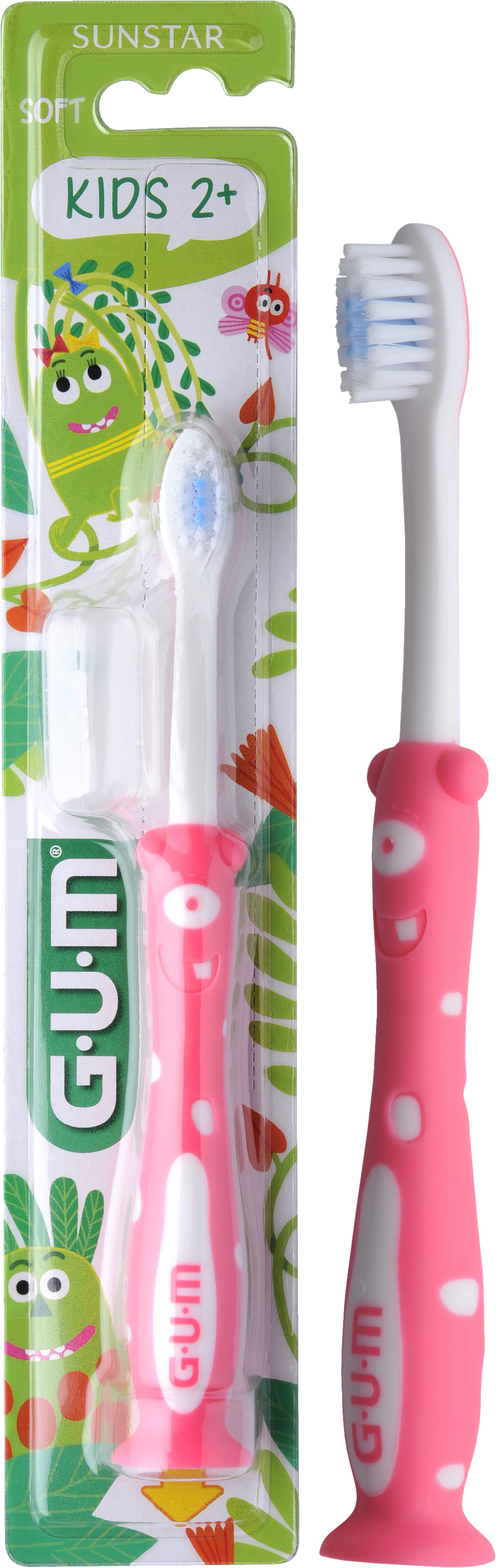 GUM Kids Tandborste Monster 2+ år