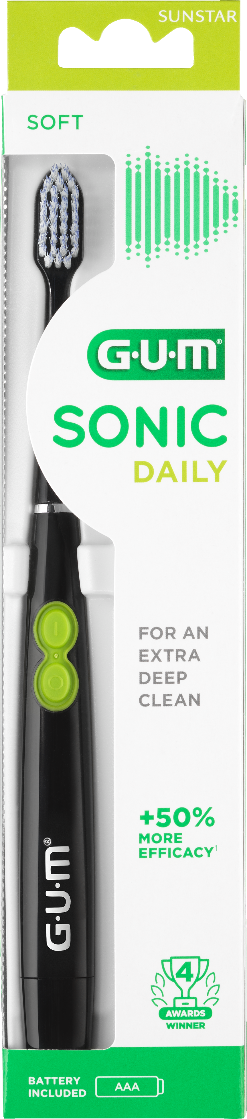 GUM&#x20;Sonic&#x20;Daily&#x20;Svart