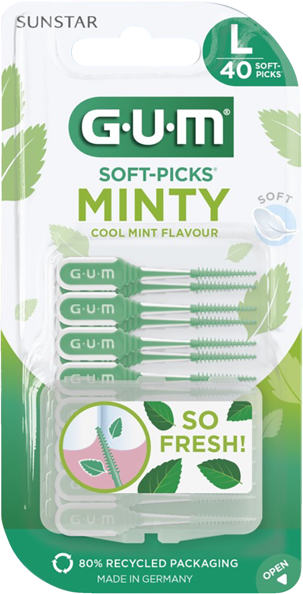GUM Soft-Picks Comfort Flex Large Mint