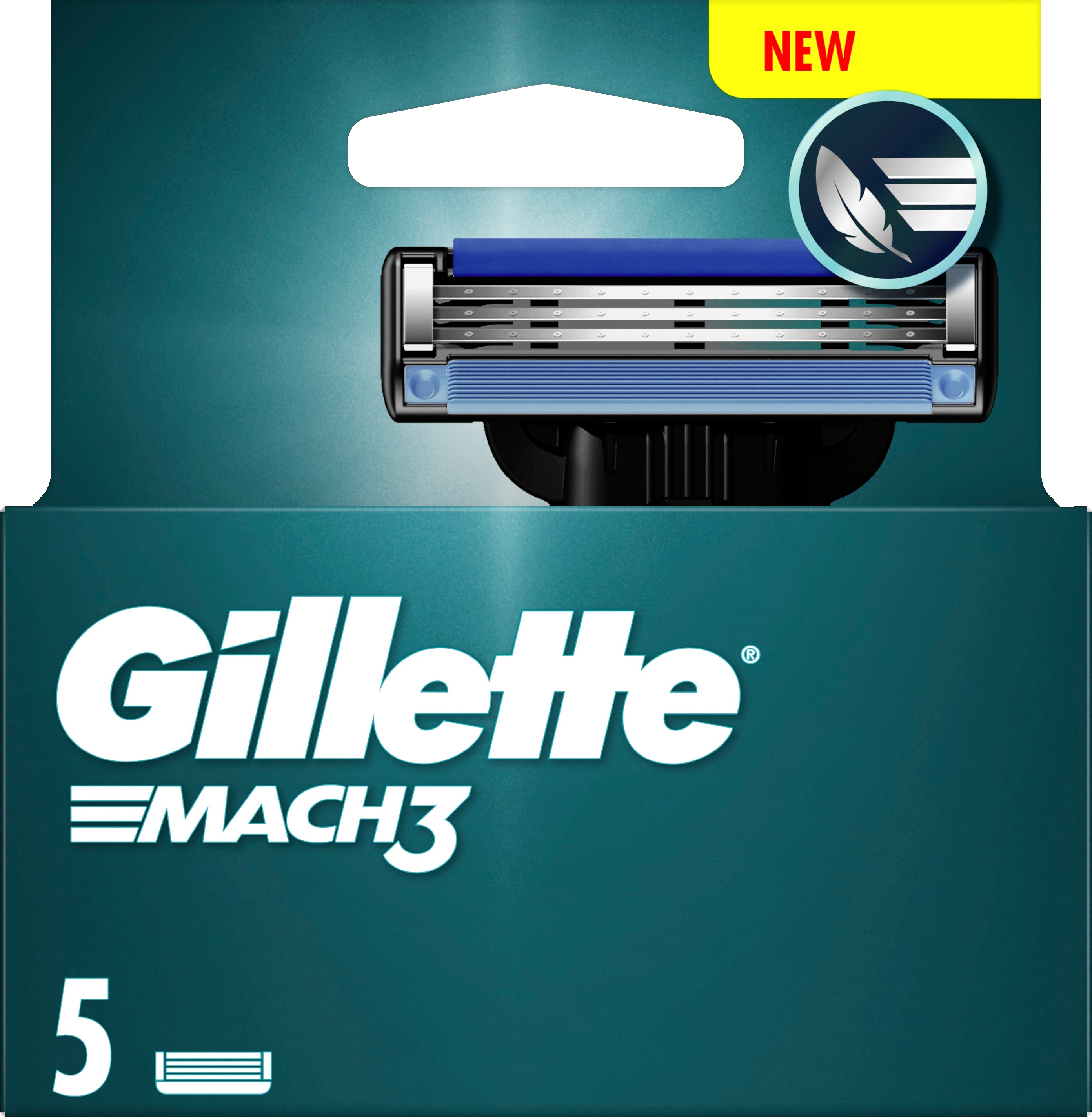 Gillette Mach3 rakblad 5 st
