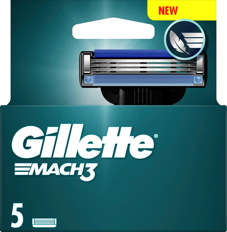 Gillette Mach3 rakblad 5 st