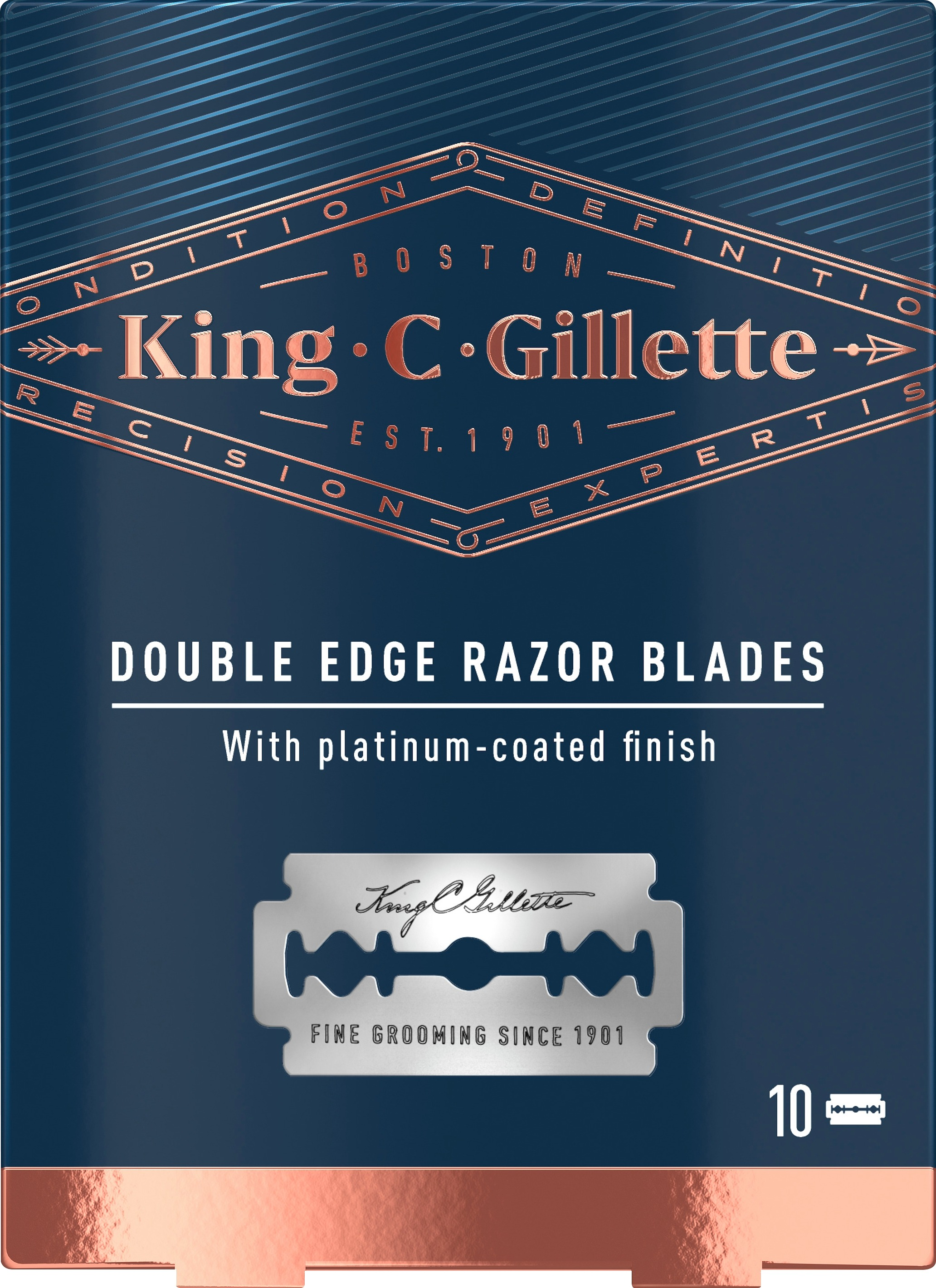 King C Gillette Double Edge razor blades 10 st