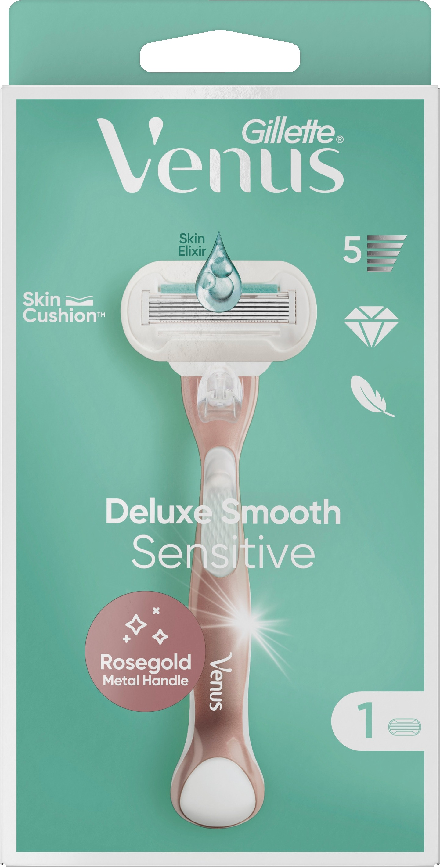 Gillette Venus Deluxe Smooth Sensitive Razor 1 st