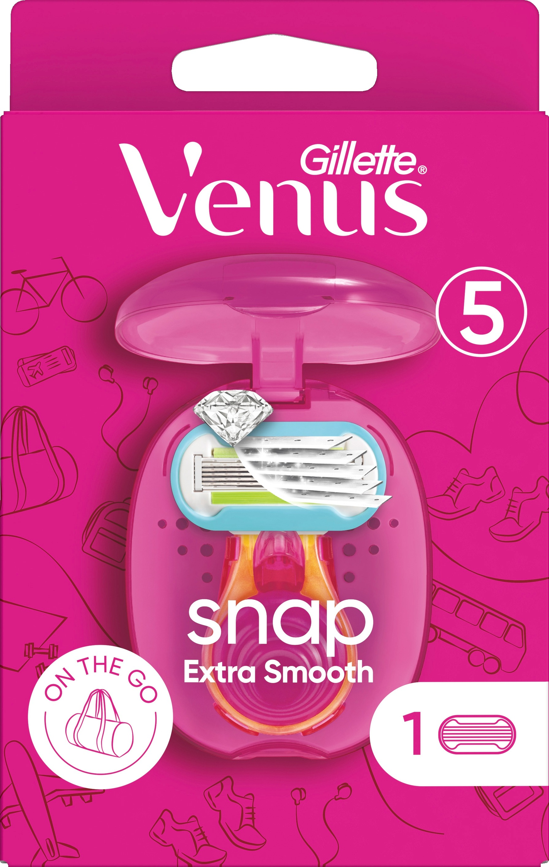 Gillett Venus Extra Smooth Snap Razor 1 st