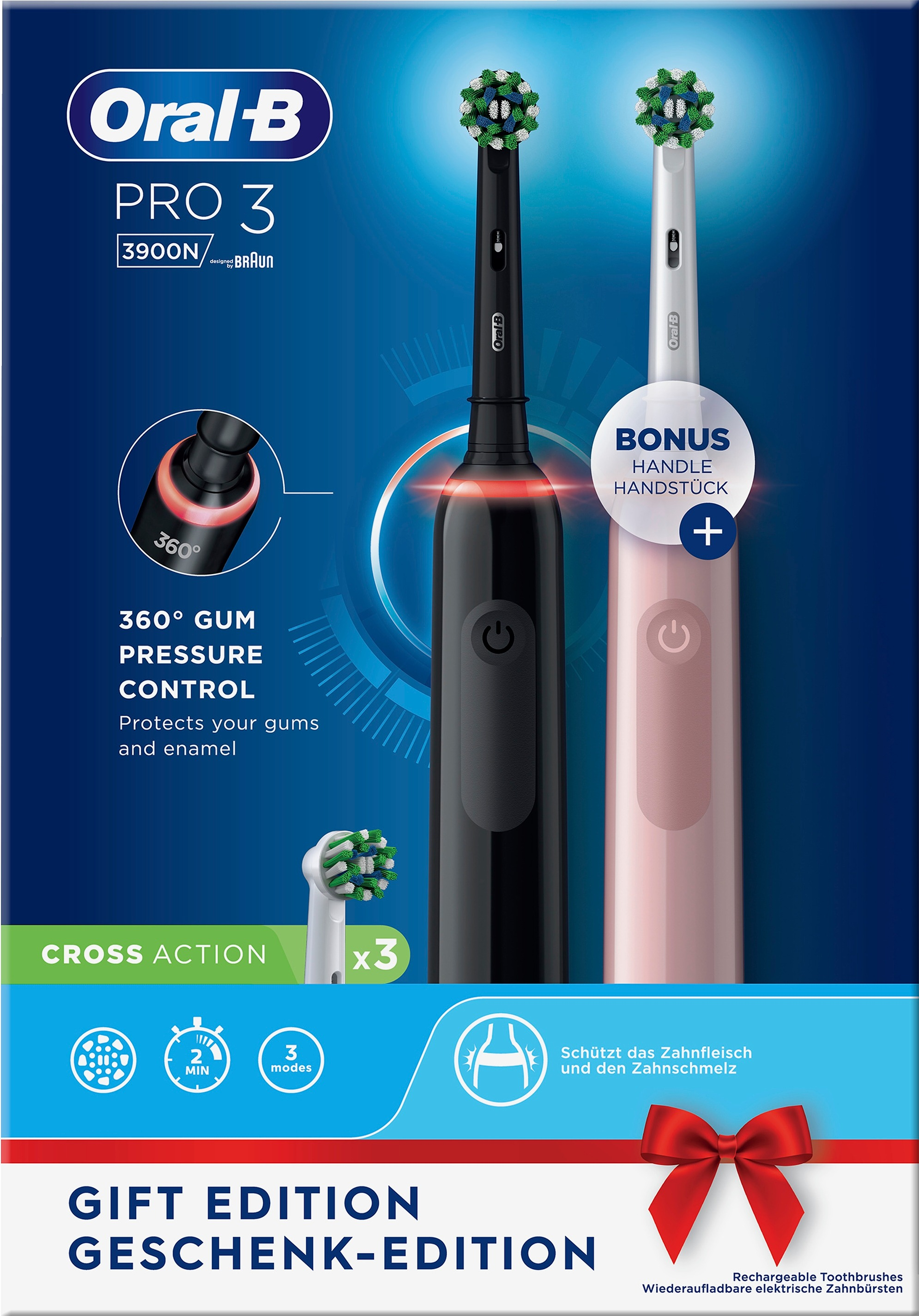 Procter & Gamble Sverige AB Oral-B Pro 3 3950N Black + Pink 1 st